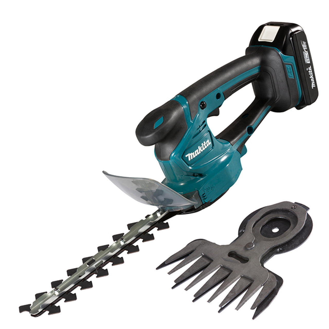 Makita MAK-DUM111SYX 4-5/16in 18V LXT Cordless Hedge Trimmer with Grass Shear Attachment Kit