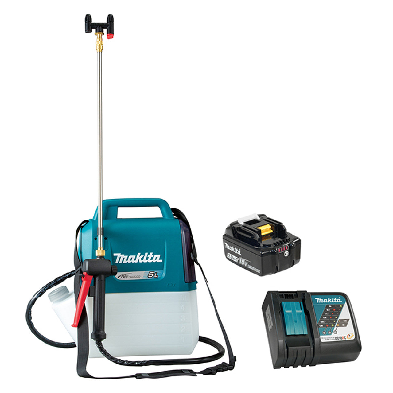 Makita MAK-DUS054RF 18V LXT 5.0L/1.3 Gal Cordless Garden Sprayer 3.0Ah Kit