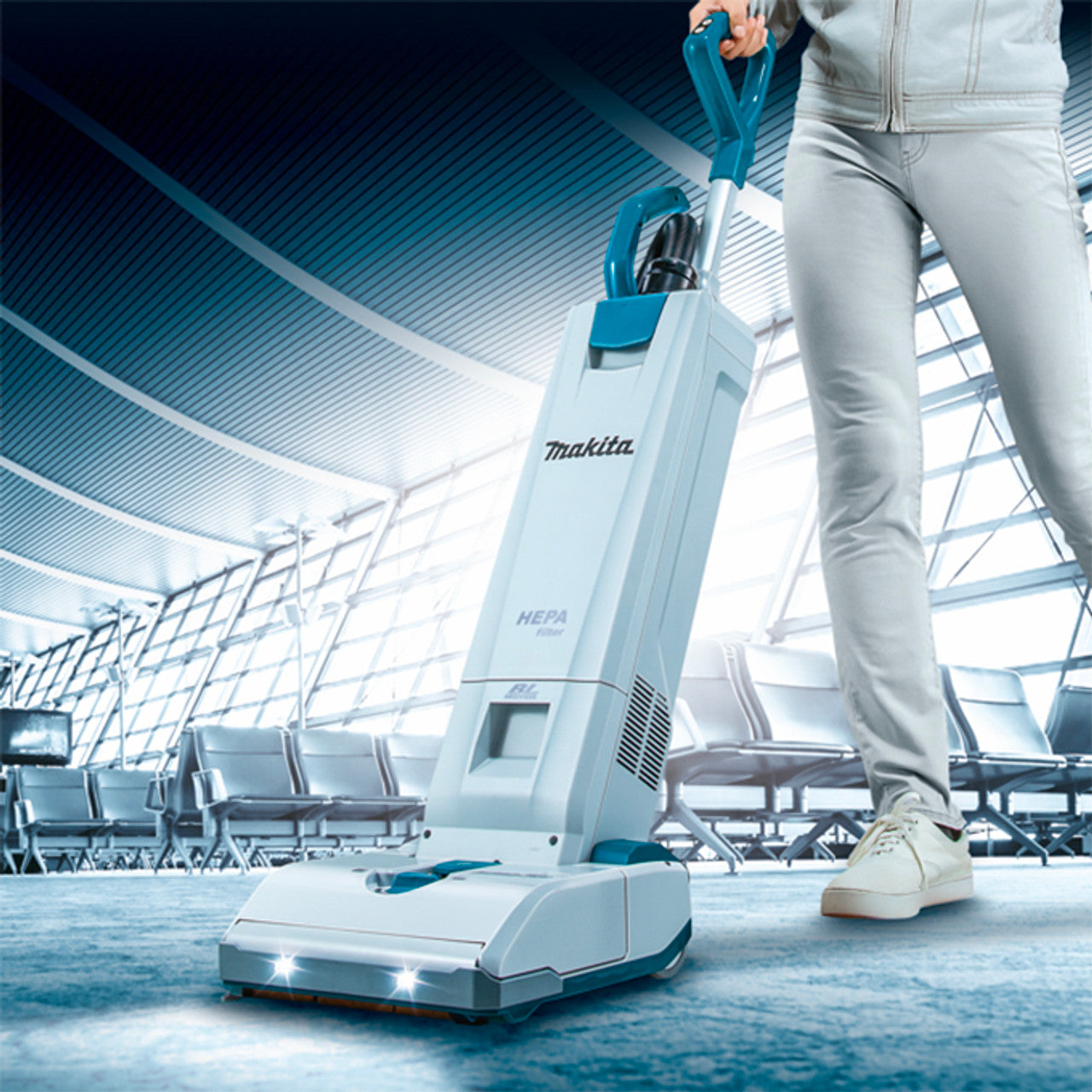 Makita MAK-DVC560Z 18Vx2 LXT Brushless Cordless (5.0L) 12in Upright Two-Stage HEPA Vacuum Bare Tool