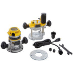 DEWALT DEW-DW618PK 12 AMP 2-1/4 HP Plunge- and Fixed-Base Variable-Speed Router Kit with 1/4-Inch and 1/2-Inch Collets