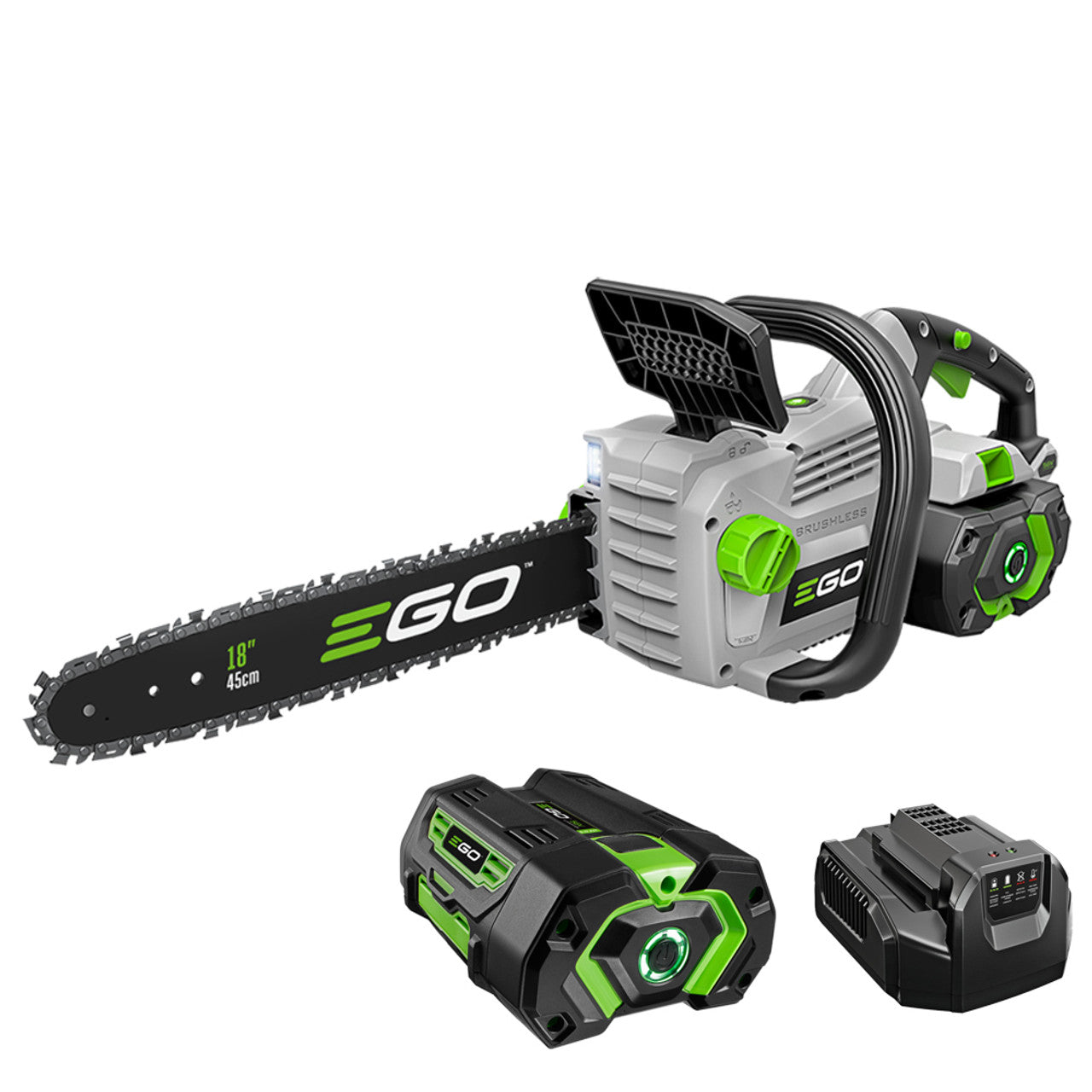 EGO Power EGO-CS1804 POWER+ 56V Brushless 18in Chainsaw 5.0Ah Kit