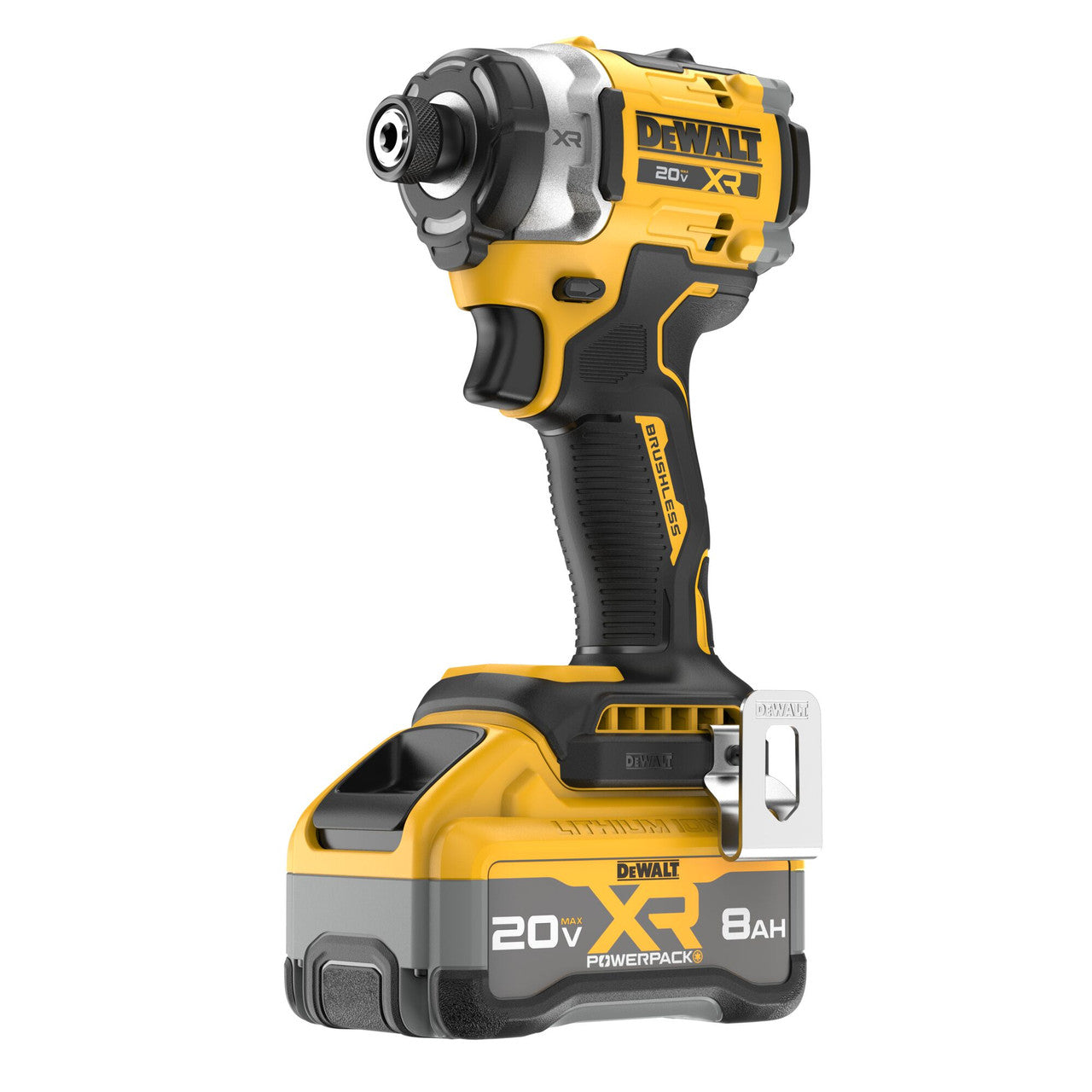 DEWALT DEW-DCF860WW1 20V MAX XR Brushless Cordless 3-speed High Torque 1/4 In. Impact Driver Kit With XR POWERPACK