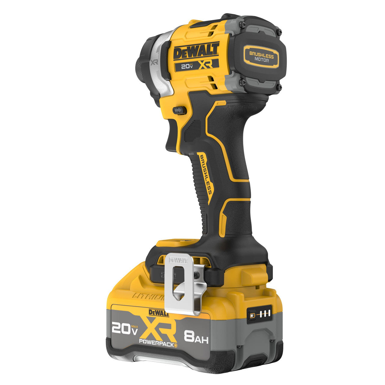 DEWALT DEW-DCF860WW1 20V MAX XR Brushless Cordless 3-speed High Torque 1/4 In. Impact Driver Kit With XR POWERPACK