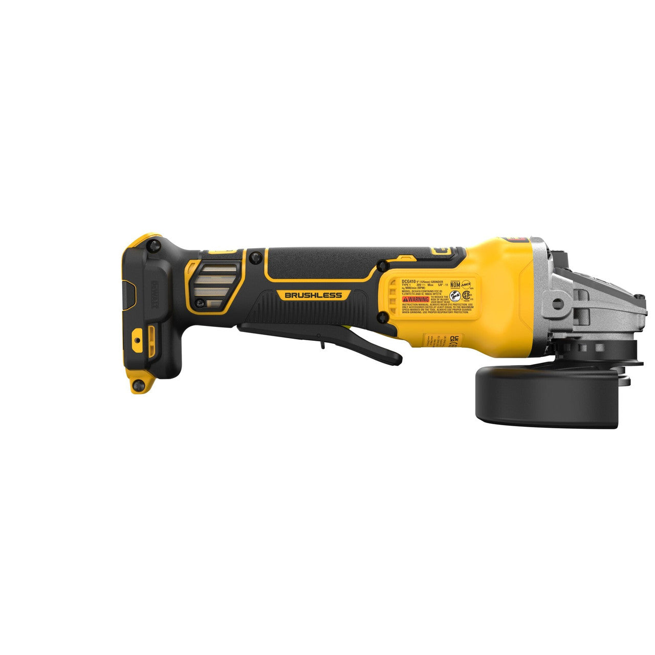 DEWALT DEW-DCG410B 20V MAX XR Brushless Cordless 4-1/2 - 5 In. Angle Grinder (Bare Tool)