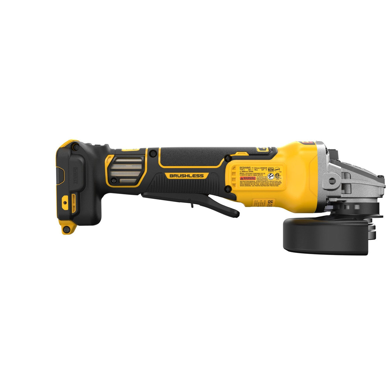 DEWALT DEW-DCG410VSB 20V MAX XR Brushless Cordless 4-1/2 In. - 5 In. Variable Speed Paddle Switch Grinder (Bare Tool)