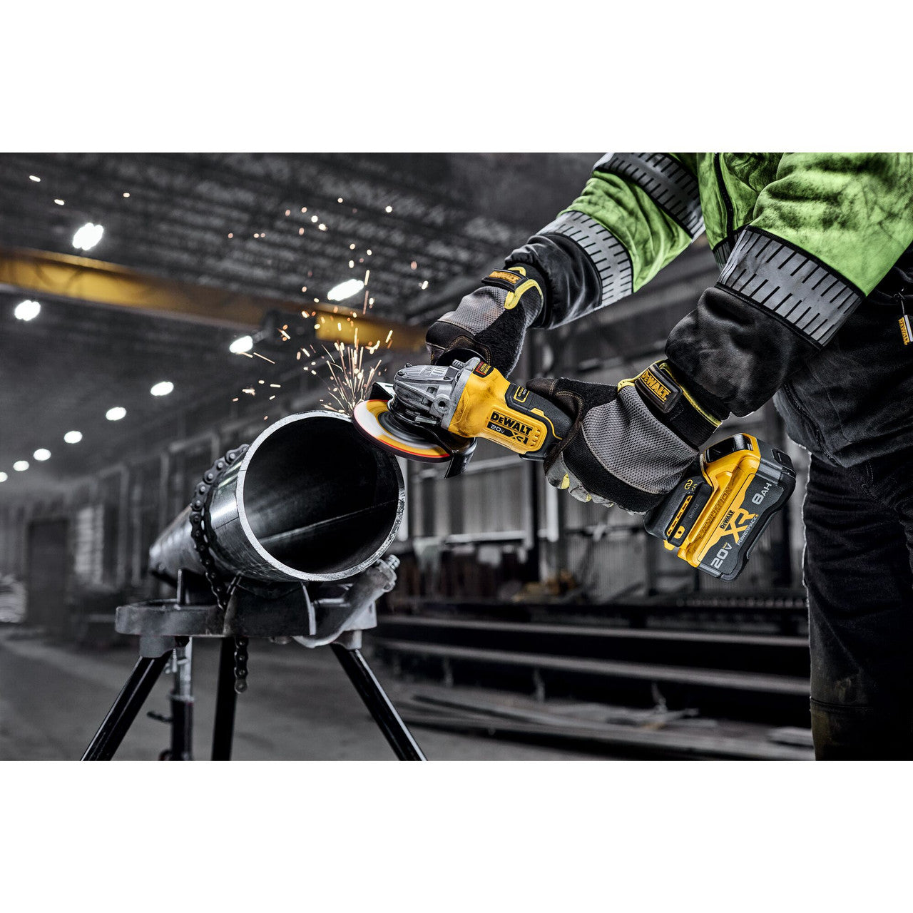 DEWALT DEW-DCG410VSB 20V MAX XR Brushless Cordless 4-1/2 In. - 5 In. Variable Speed Paddle Switch Grinder (Bare Tool)