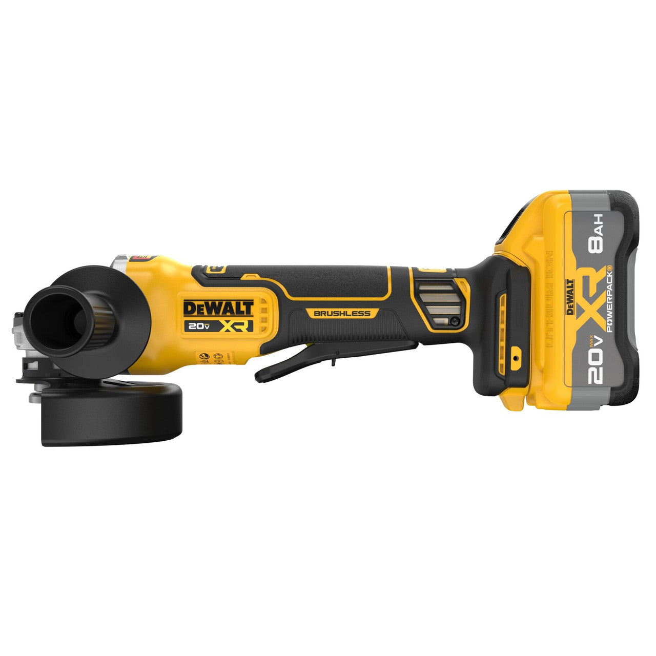 DEWALT DEW-DCG410WW1 20V MAX XR Brushless Cordless 4-1/2 In. - 5 In. Angle Grinder Kit With XR POWERPACK