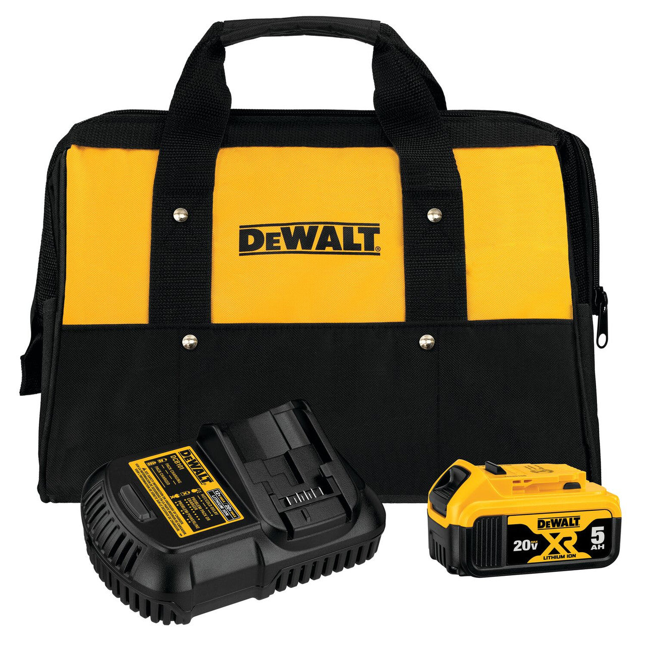 DEWALT DEW-DCB205CK 20V MAX 5.0Ah Battery Charger Kit With Bag