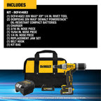 DEWALT DEW-DCF414GE2 20V MAX XR Brushless 1/4in Rivet Tool Kit With POWERSTACK