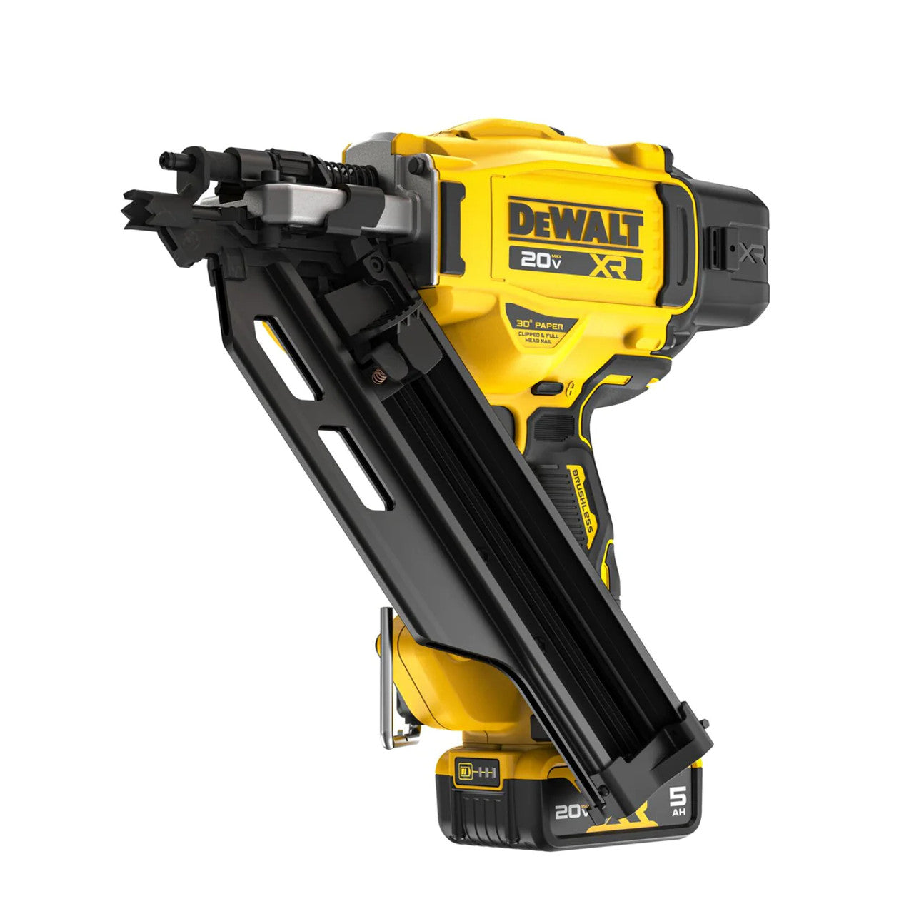 DEWALT DEW-DCN930P1 GEN4 20V MAX XR Brushless 30° Paper Tape Framing Nailer 5.0Ah Kit