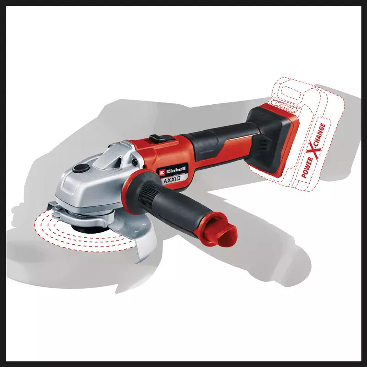Einhell EIN-4431143 AXXIO 5in Cordless Angle Grinder - Brushless 18/125 SOLO18V
