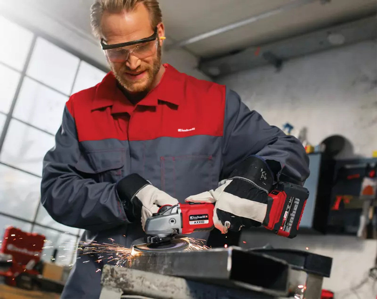 Einhell EIN-4431143 AXXIO 5in Cordless Angle Grinder - Brushless 18/125 SOLO18V
