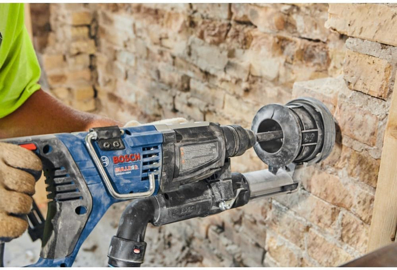 Bosch BOS-GBH18V-28DCK24 18V Brushless Connected-Ready SDS-plus Bulldog 1-1/8in Rotary Hammer Kit With 2 Core 18V 8 Ah High Power Batteries