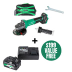 Metabo-HPT HPT-G3612DVFQ6M 36V MultiVolt 4-1/2in Variable Speed Paddle Switch Angle Grinder (Bare Tool)