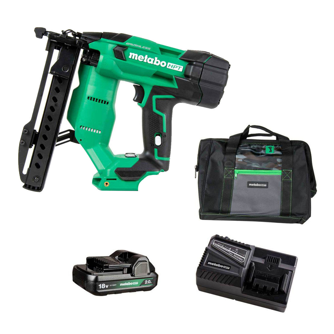 Metabo-HTP HPT-N1804DAM 18V Cordless Narrow Crown Stapler 2.0Ah Kit