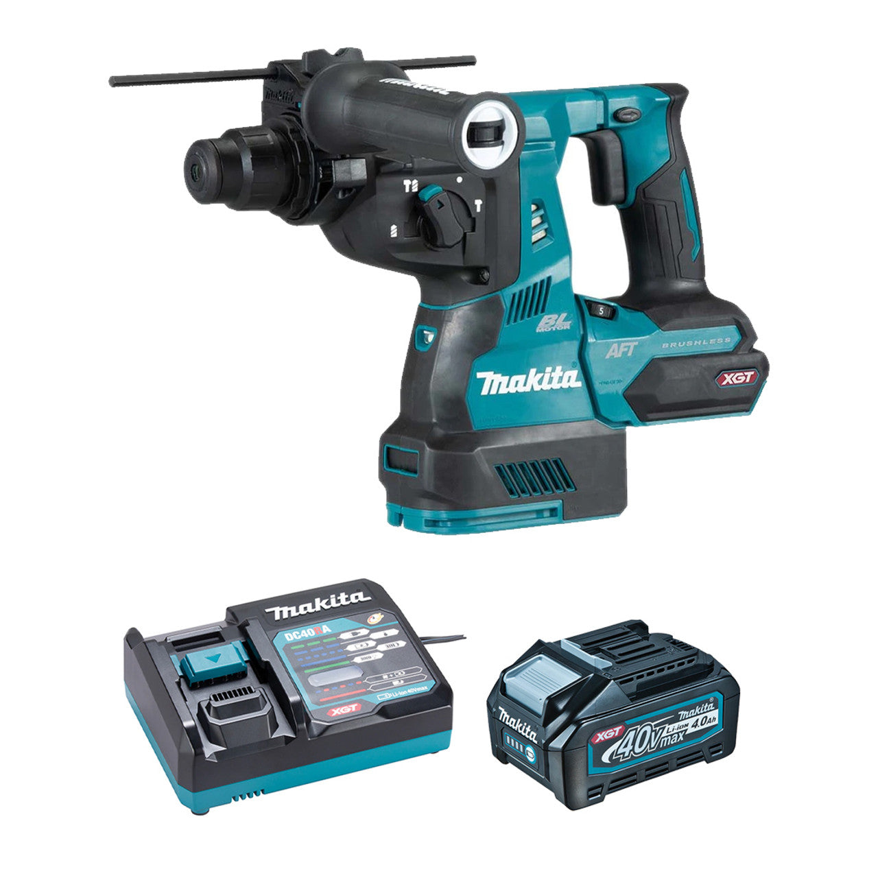 Makita MAK-HR001GM101 XGT 40V (4.0 Ah) MAX Li-Ion 1-1/8in Rotary Hammer 4.0Ah Kit