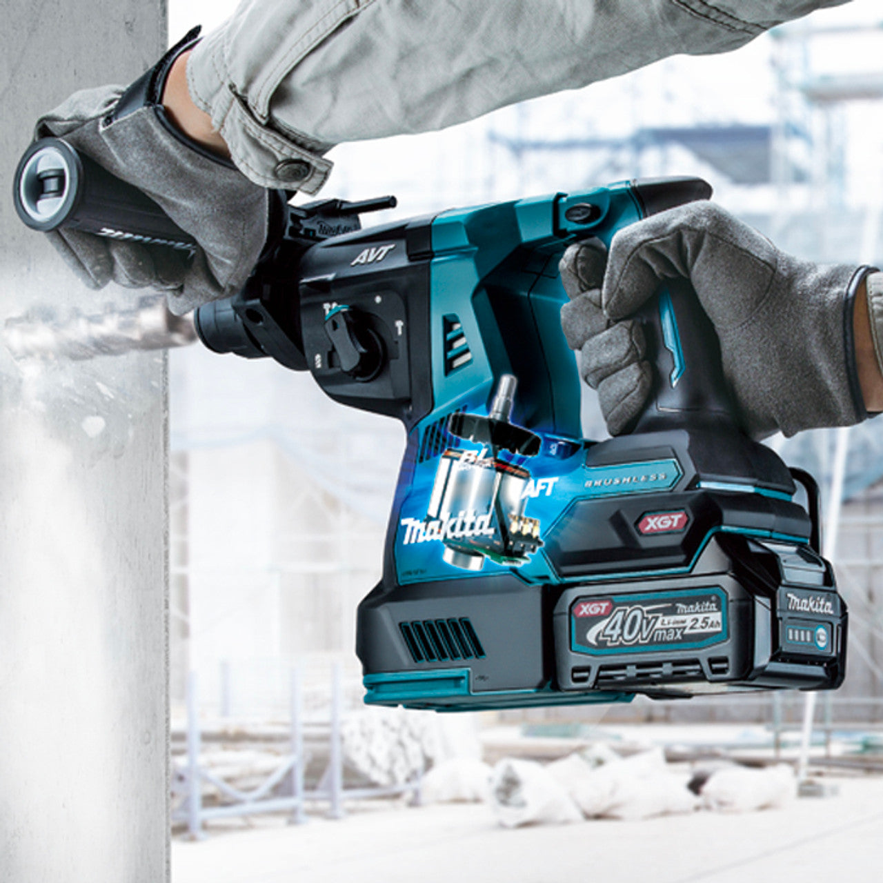 Makita MAK-HR003GZ 40V MAX XGT 1-1/8in Rotary Hammer (Bare Tool)