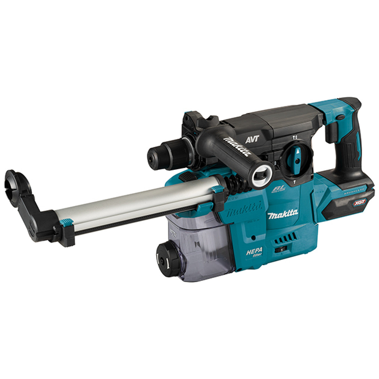 Makita MAK-HR008GM202 40V MAX XGT Cordless 1-3/16in SDS-PLUS Rotary Hamer w/ DX10 Dust Extraction Attachment 4.0 Ah Kit