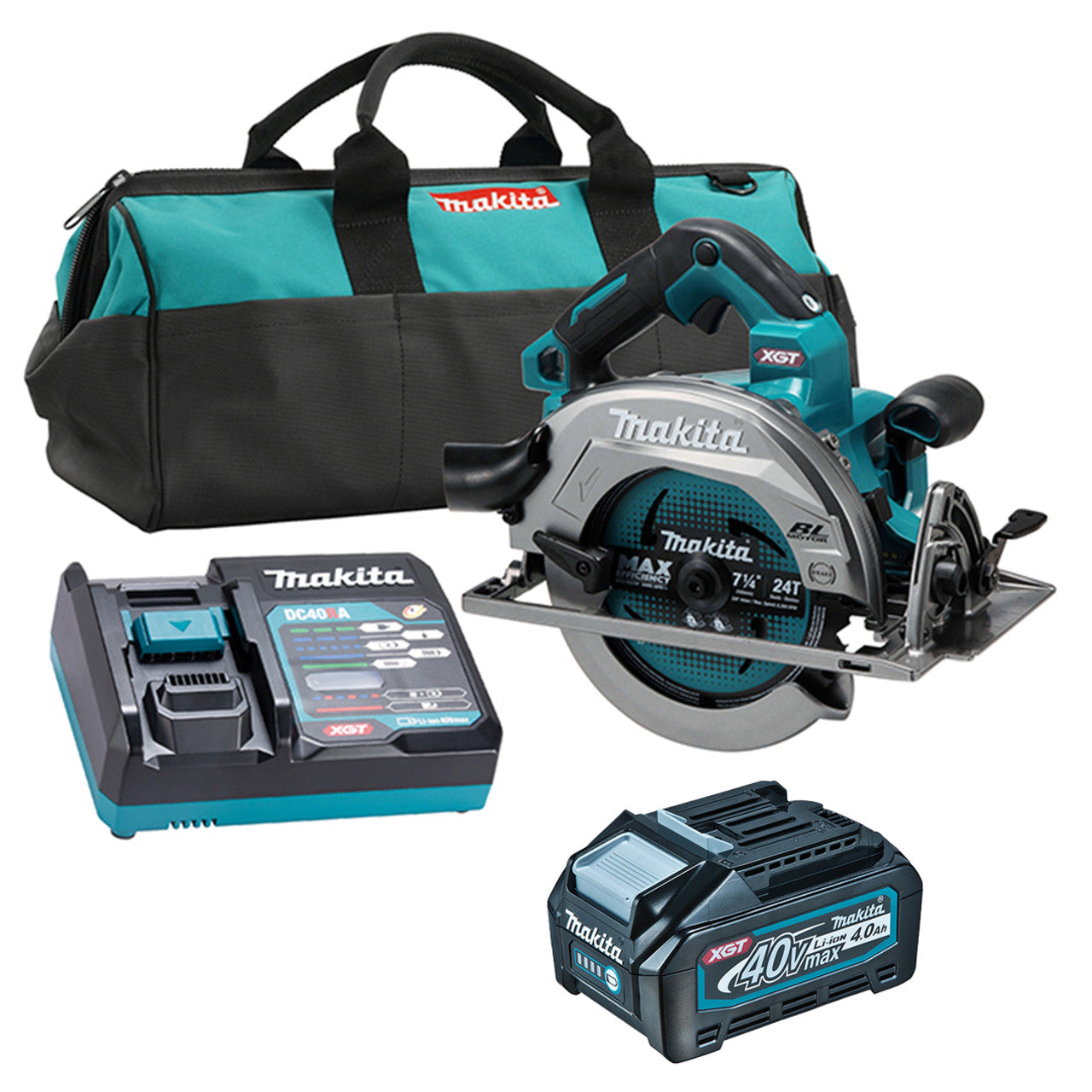 Makita MAK-HS003GM103 XGT 40V (4.0 Ah) MAX Li-Ion 7-1/4in Circular Saw Kit