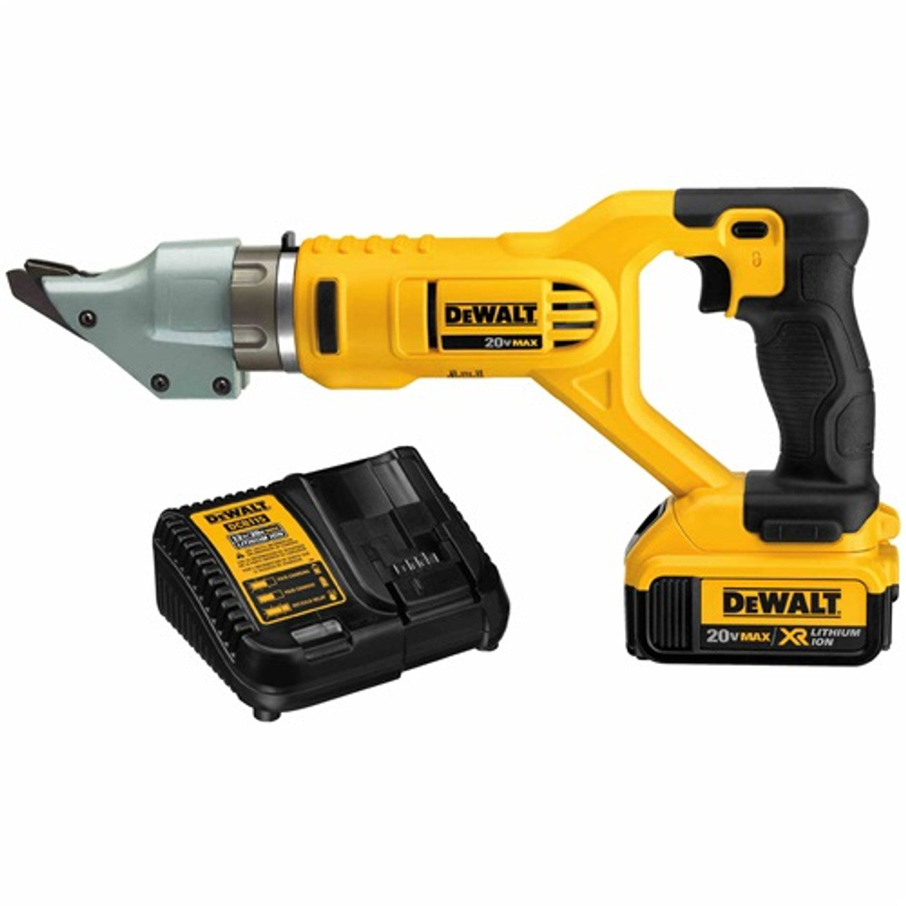 DEWALT DEW-DCS494M2 20V MAX 14GA Swivel Head Shear Kit (2 X 4.0Ah )