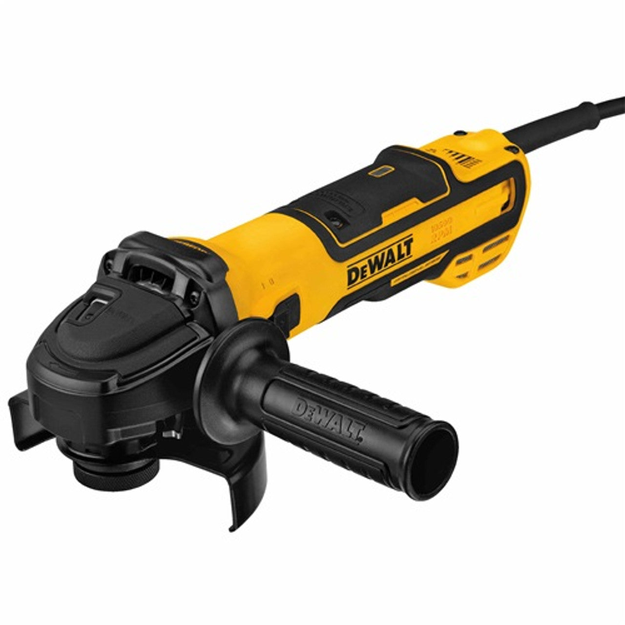 DEWALT DEW-DWE43231VS 5in Brushless Variable Speed Slide Switch Small Angle Grinder w/ Kickback Brake & Pipeline Cover