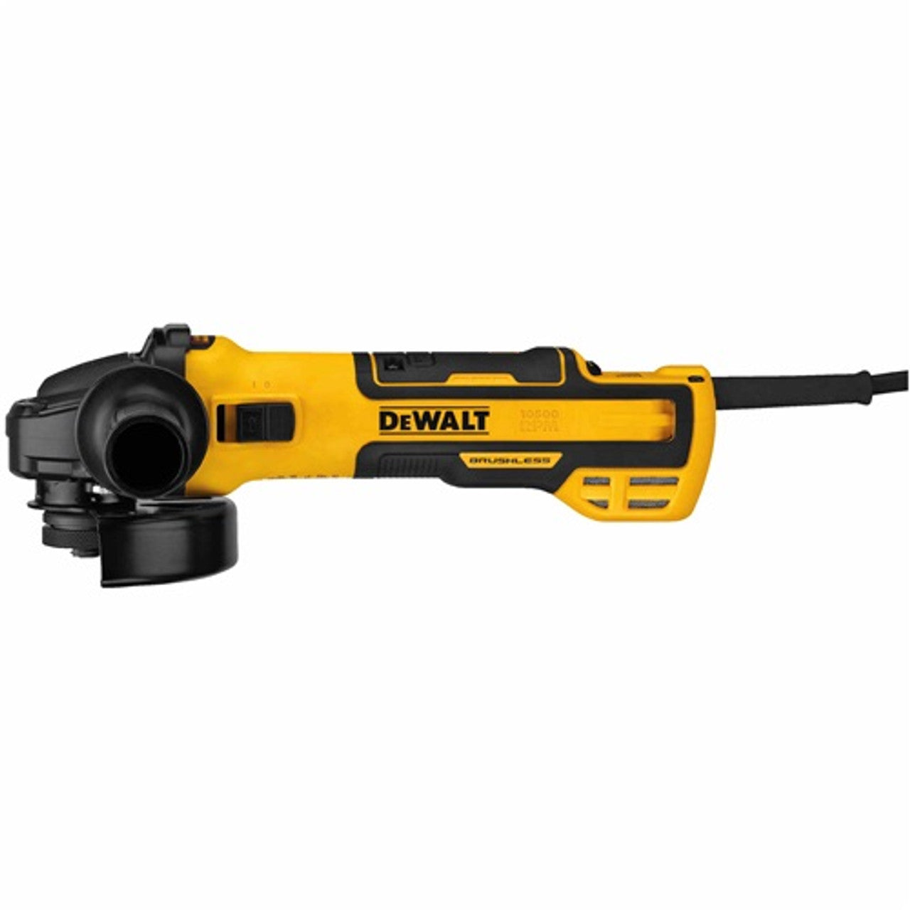 DEWALT DEW-DWE43231VS 5in Brushless Variable Speed Slide Switch Small Angle Grinder w/ Kickback Brake & Pipeline Cover