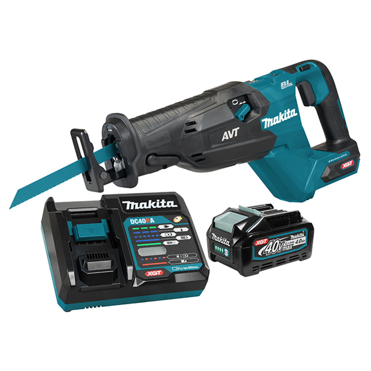 Makita MAK-JR002GM102 40V MAX XGT Li-Ion Reciprocating Saw 4.0 Ah Kit