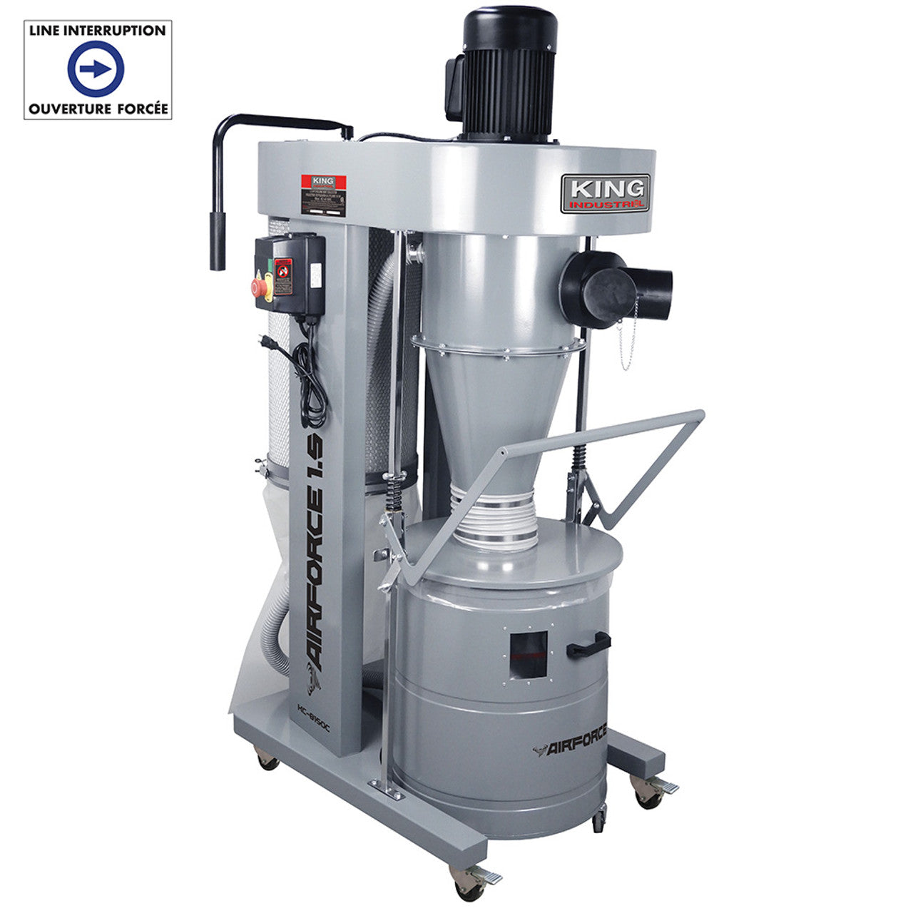 King Canada KING-KC-8150C 1.5HP Cyclone Dust Collector