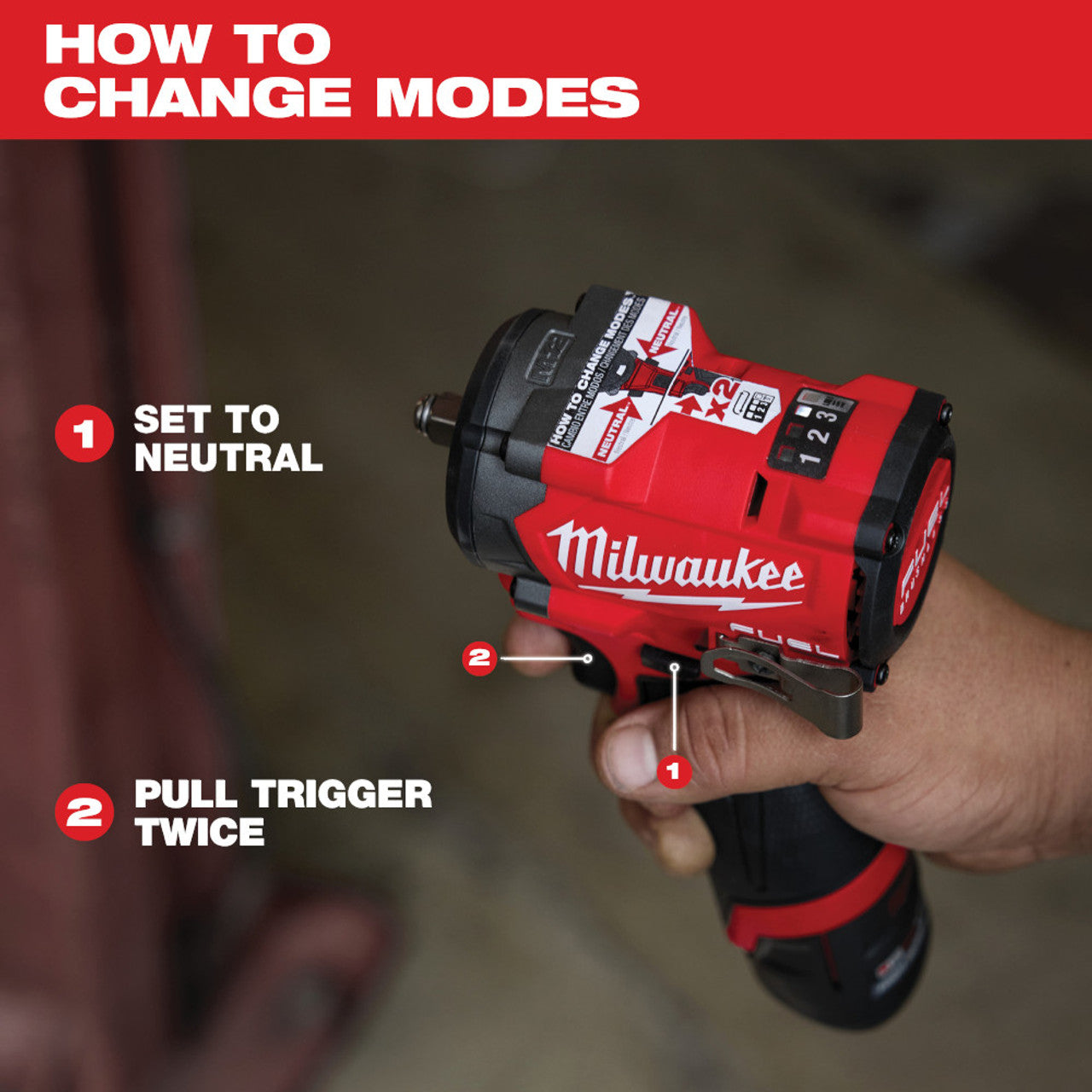Milwaukee MIL-2562-20 M12 FUEL 3/8in Stubby Impact Wrench Bare Tool
