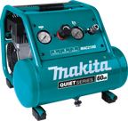 Makita MAK-MAC210Q Quiet Series, 1 HP, 2 Gallon, Oil-Free, Electric Air Compressor