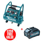 Makita MAK-AC001GZ 40V MAX XGT Brushless Cordless 7.6 L (2.0 Gal) Air Compressor, Quiet Series (Bare Tool)