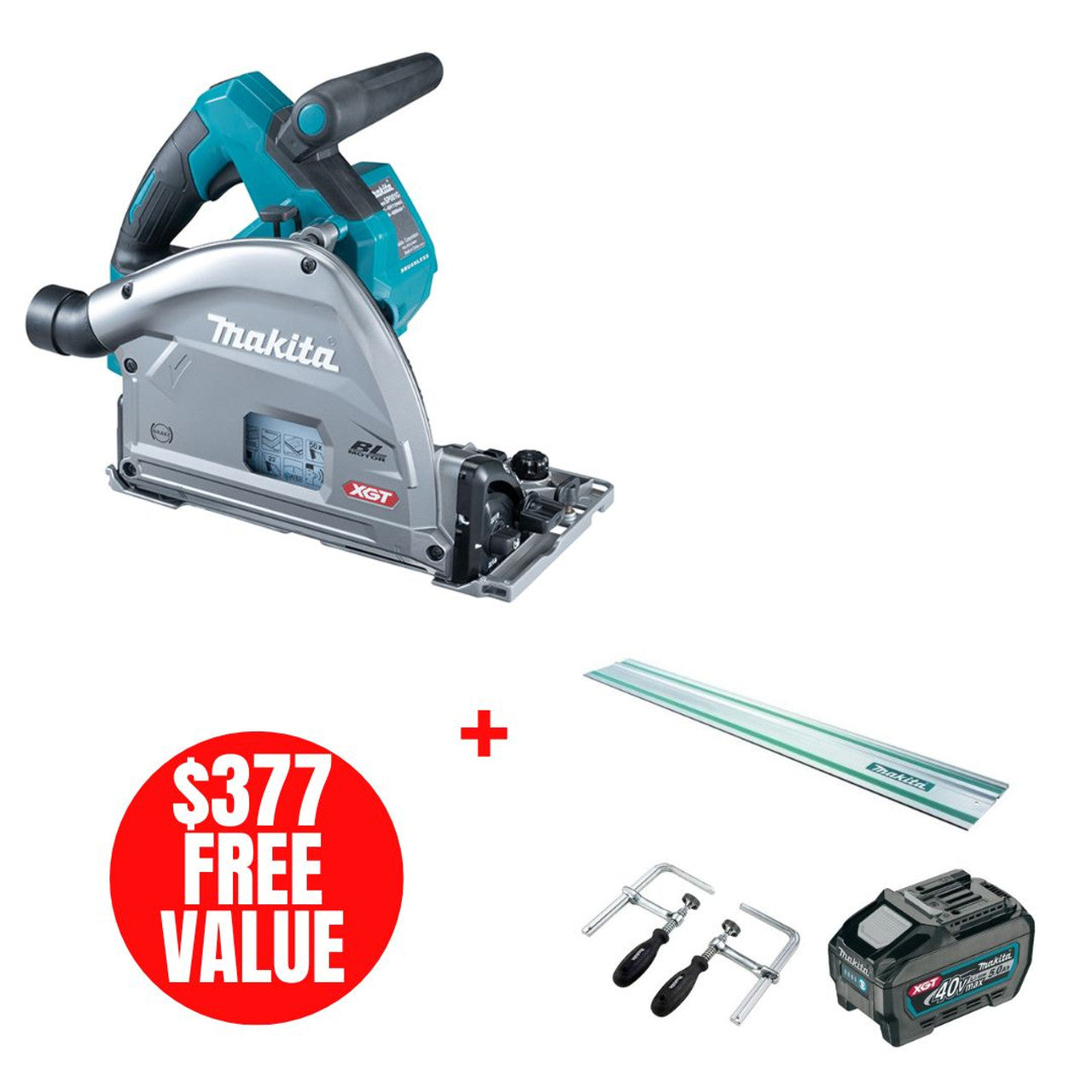 Makita MAK-SP001GZ02 40V MAX XGT Li-Ion 6-1/2in Plunge Cut Circular Saw
