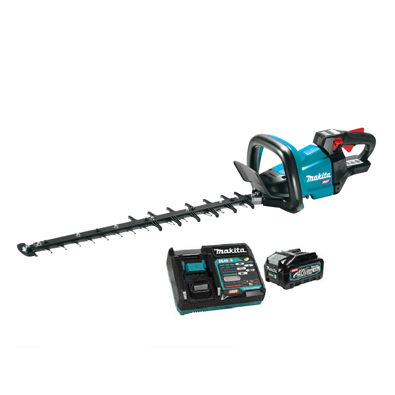 Makita MAK-UH006GZ-T-04313 40V MAX XGT 24in Hedge Trimmer Sharp Edge Blade With Starter Kit