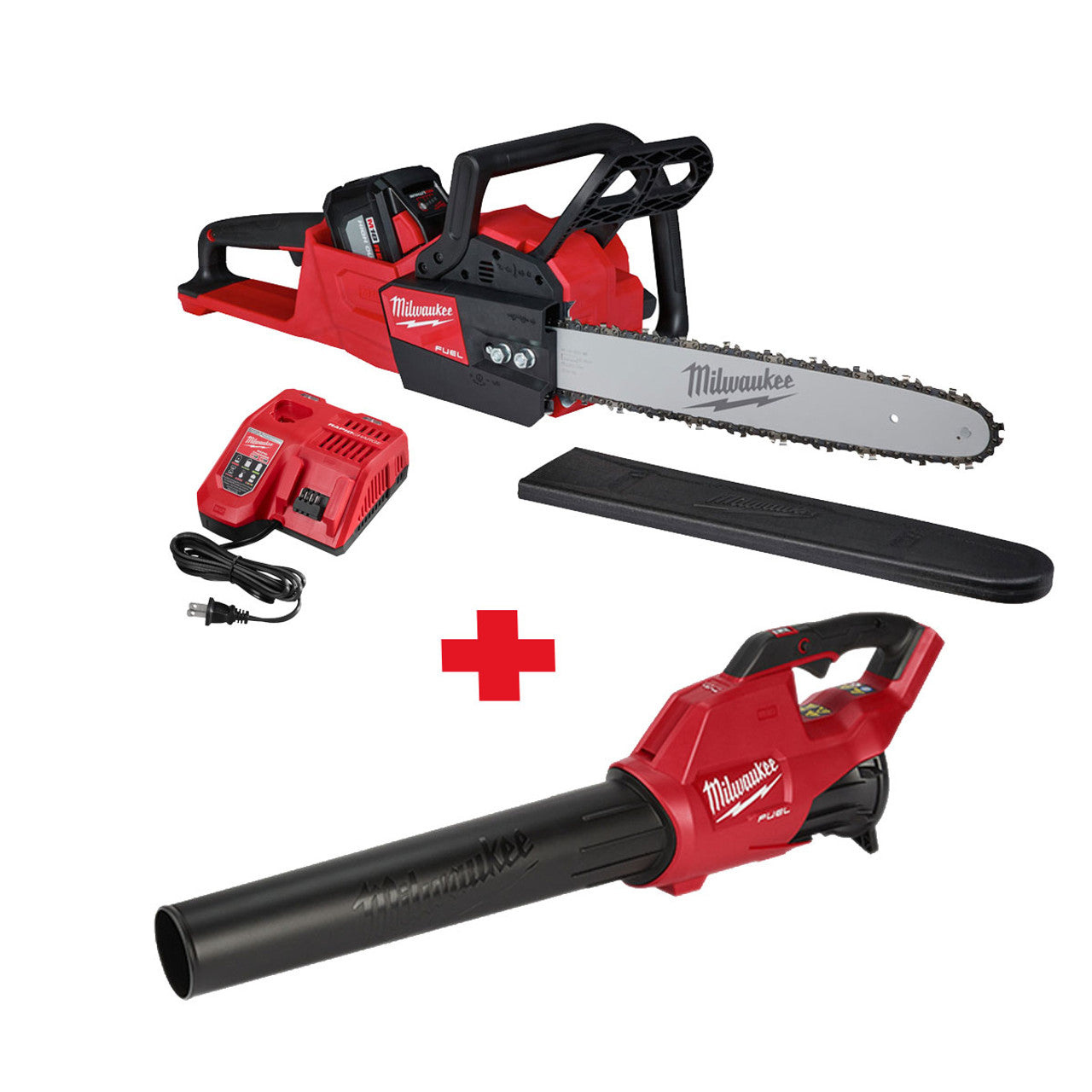 Milwaukee MIL-2727-21HDP M18 FUEL Brushless 16in Chainsaw & Blower 12.0Ah Special Kit
