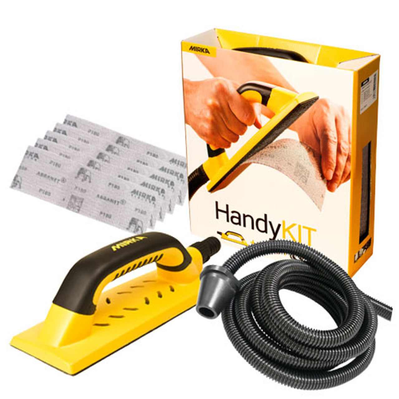 Mirka Abrasives MIR-HB-39KIT 3 x 9in Kit Handy Vacuum Sanding Block