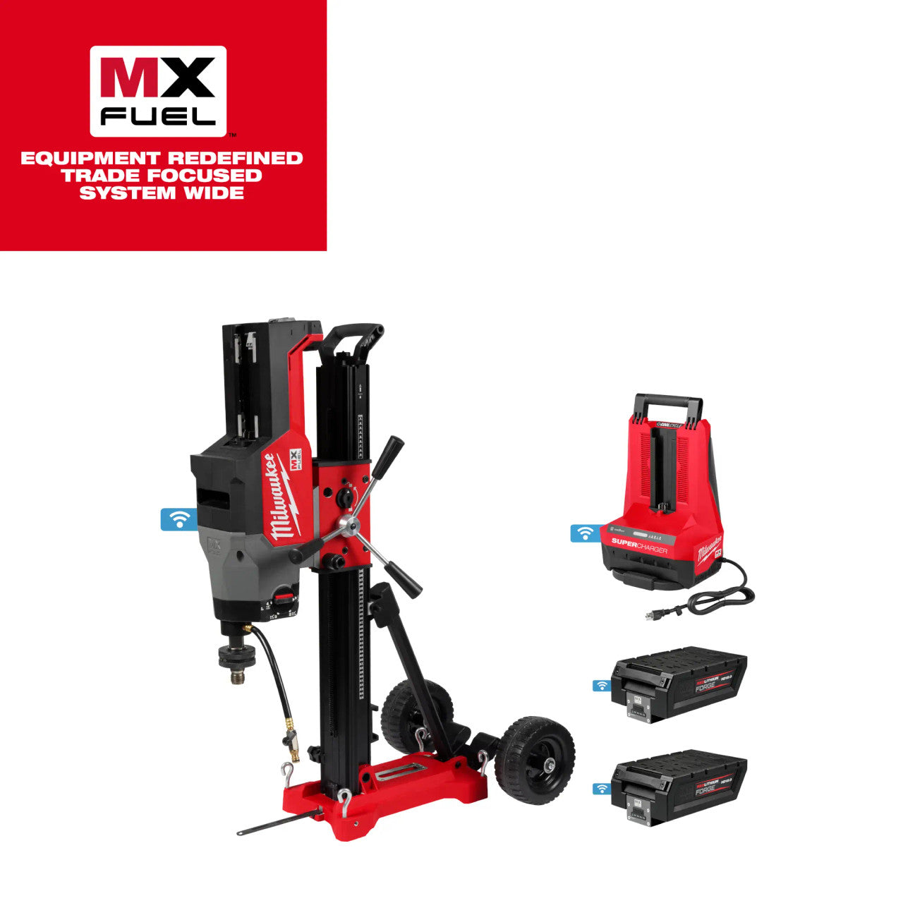 Milwaukee MIL-MXF302-2HD MX FUEL Core Rig 2x 12.0Ah Stand Kit