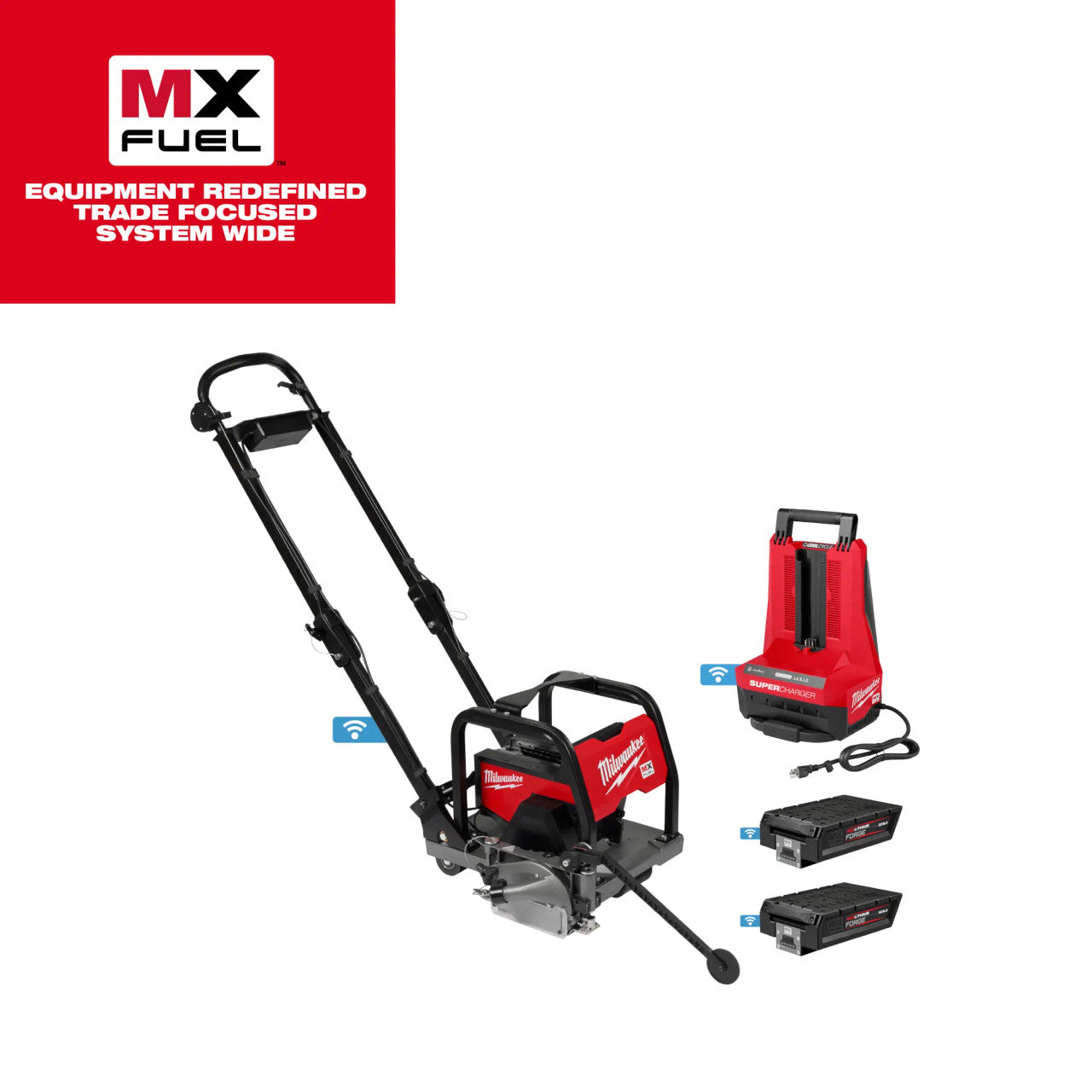Milwaukee MIL-MXF316-2XC MX FUEL 6in Green Concrete Saw with XC8.0 Kit