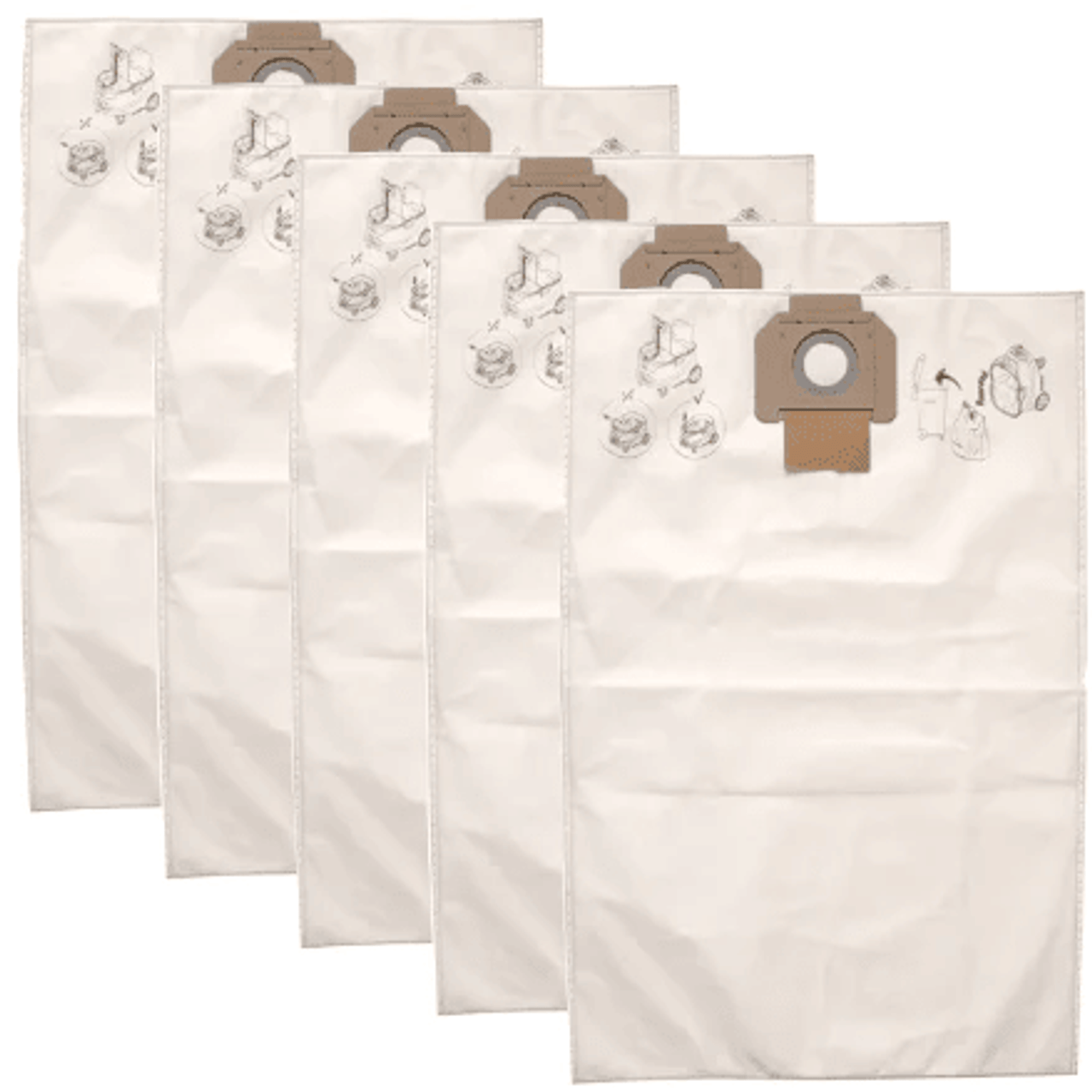 Mirka MIR-DE-FDB 5pk Fleece Dust Bag DE1230
