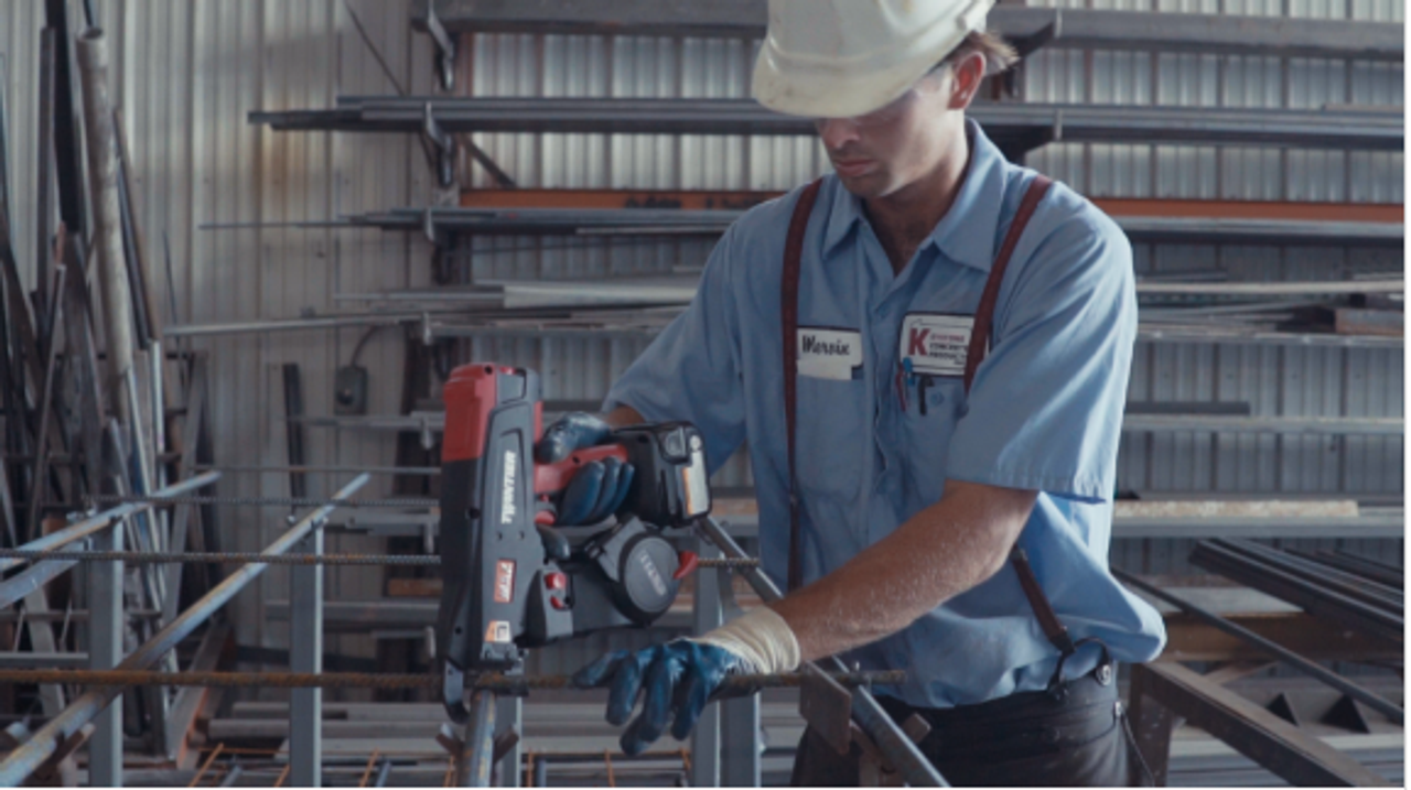 MAX-RB441T Twintier Rebar Tying Tool up to #7 x #7 with 19ga wire