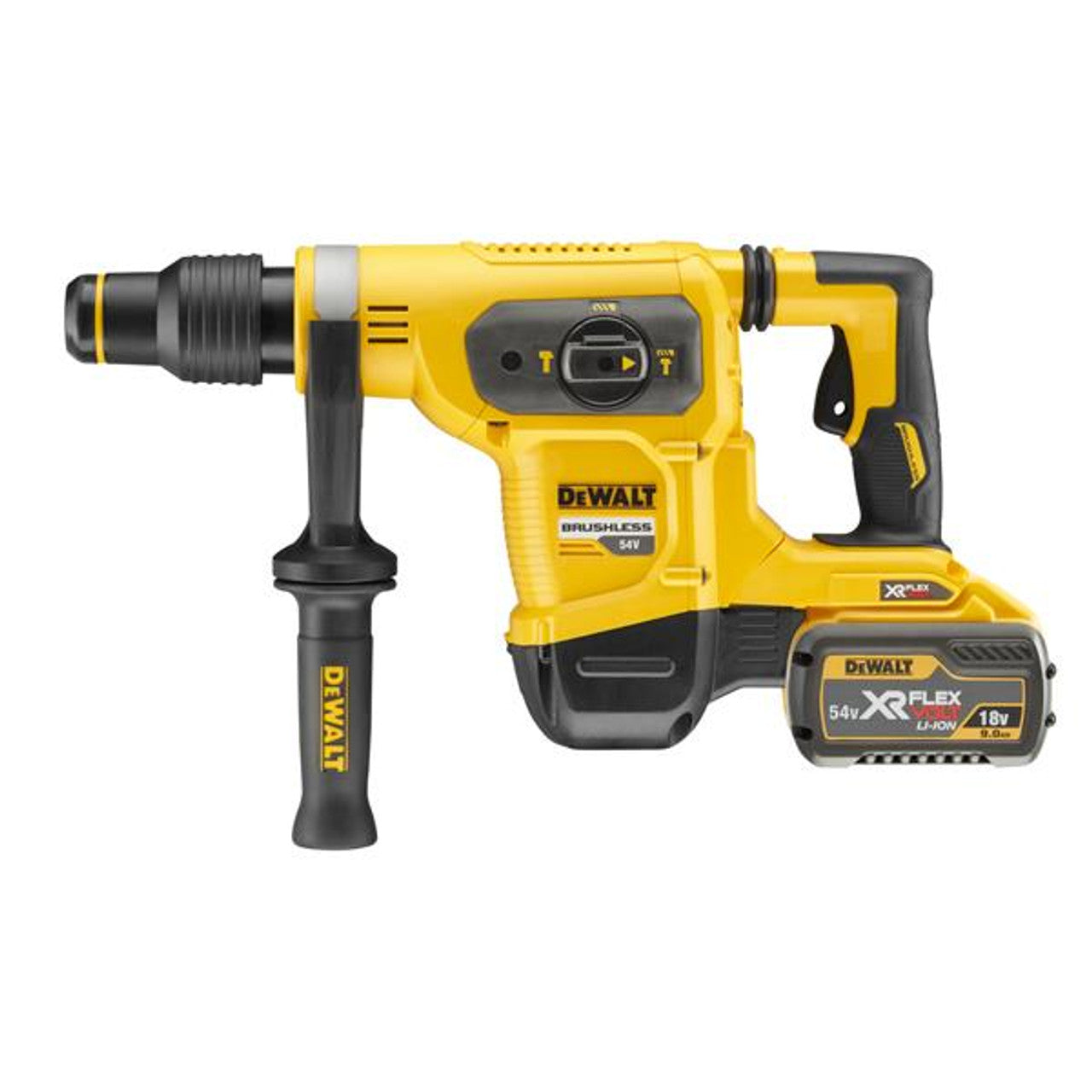 DEWALT DEW-DCH481X2 Flexvolt 1-9/16 In. (40 mm) SDS MAX 60V Combination Hammer Kit with 2x 9.0Ah Batteries