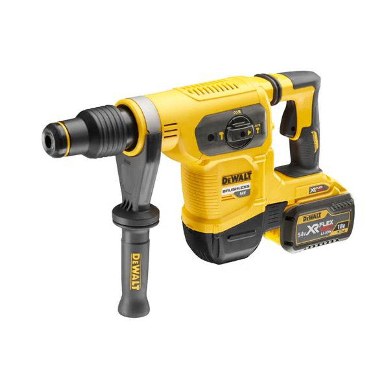 DEWALT DEW-DCH481X2 Flexvolt 1-9/16 In. (40 mm) SDS MAX 60V Combination Hammer Kit with 2x 9.0Ah Batteries