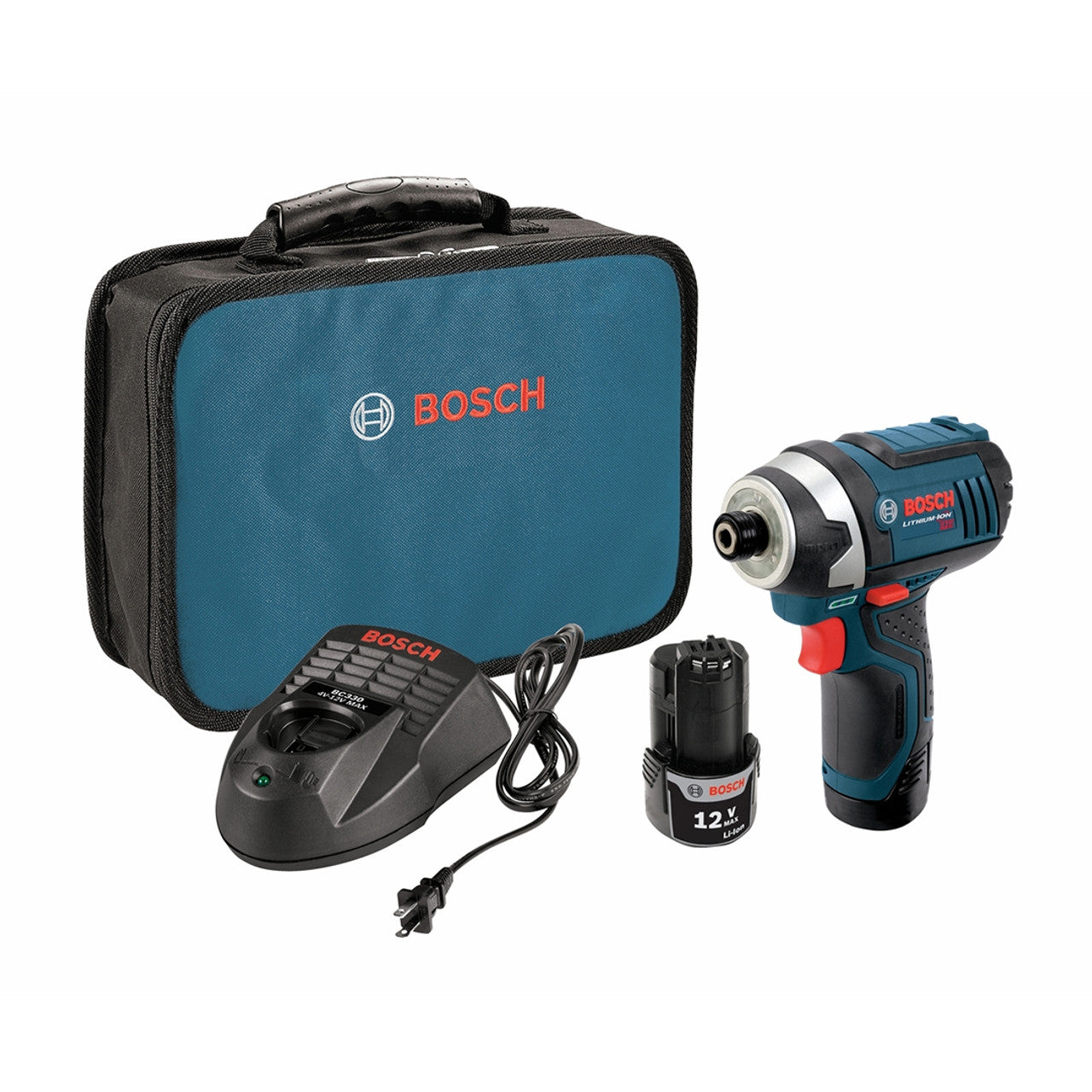 Bosch BOS-PS41-2A 12V Max Impact Driver Kit with 2x 2.0Ah Batteries