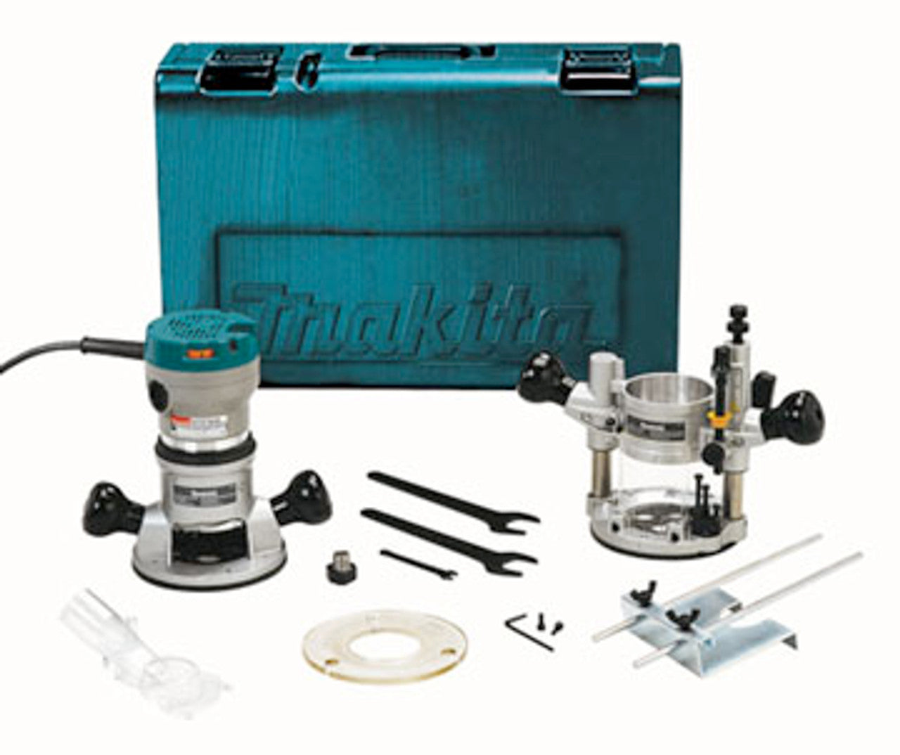 Makita MAK-RF1101KIT 11.0A 2-1/4HP Fixed + Plunge Base Router Kit