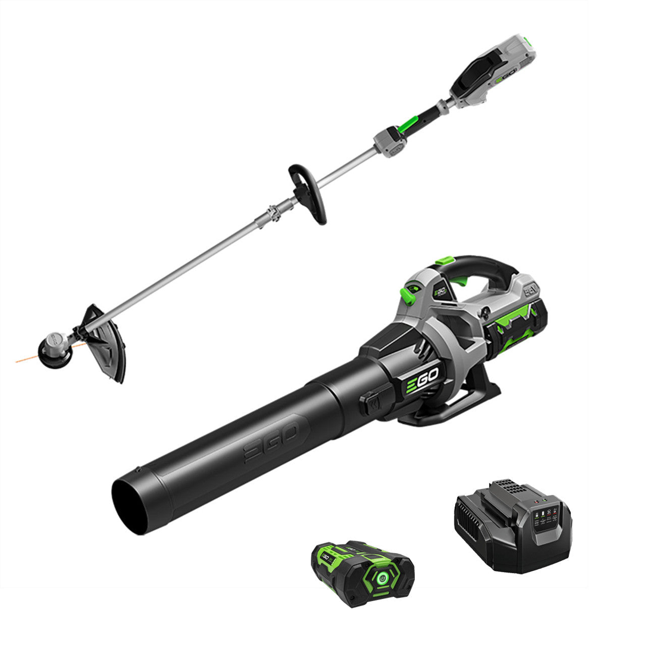 EGO Power EGO-ST1502LB POWER+ 56V 15in String Trimmer and 530 CFM Blower 2.5Ah Kit