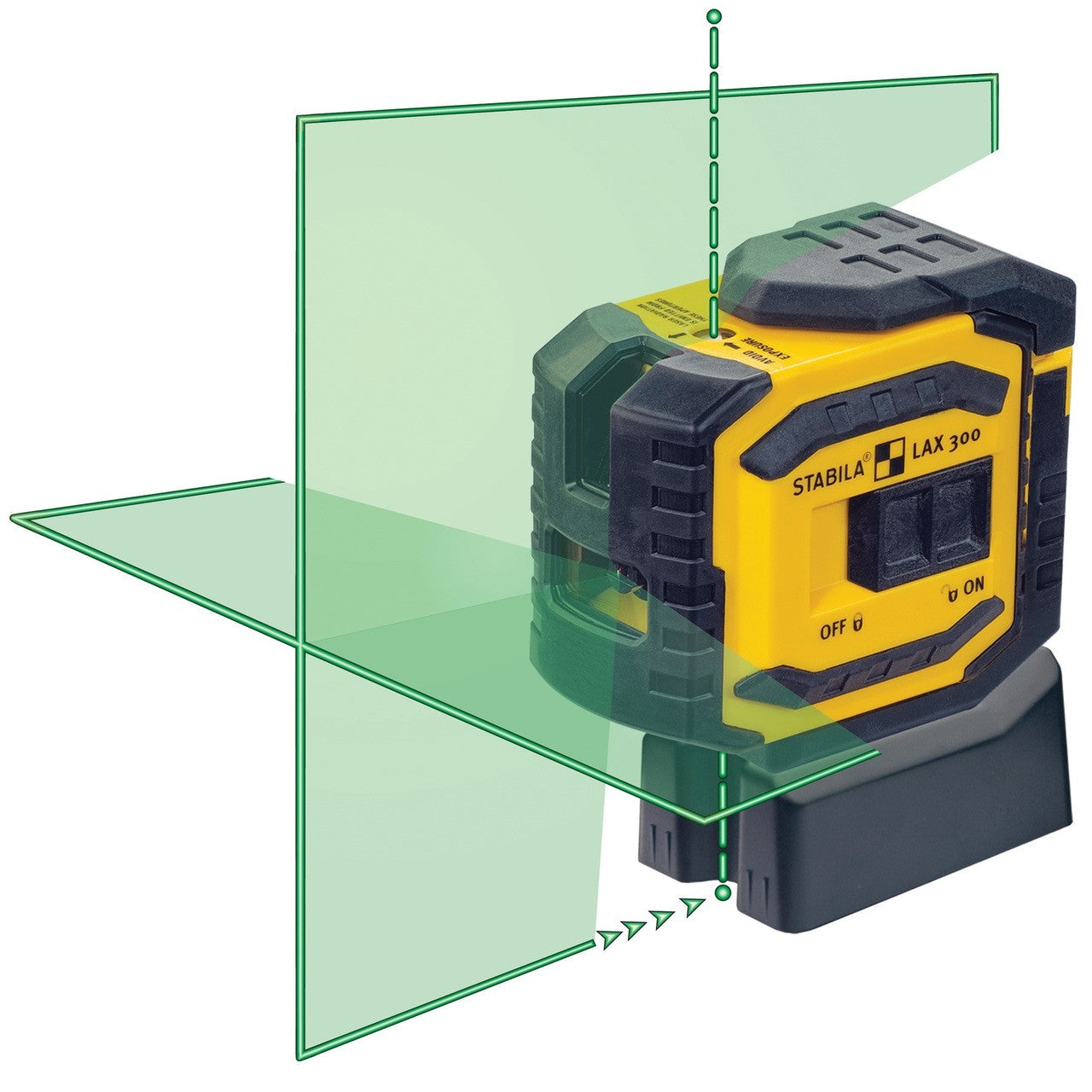 Stabila STAB-03185 LAX300G Green Beam Cross Line Plus Plumb Dots Laser Level