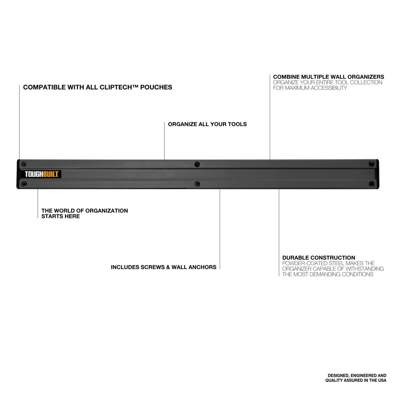 ToughBuilt TB-53 24in Wall Organizer