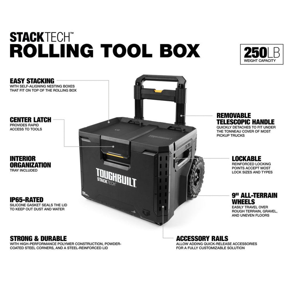 ToughBuilt TB-B1-B-70R StackTech Rolling Tool Box