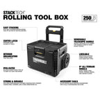 ToughBuilt TB-B1-B-70R StackTech Rolling Tool Box