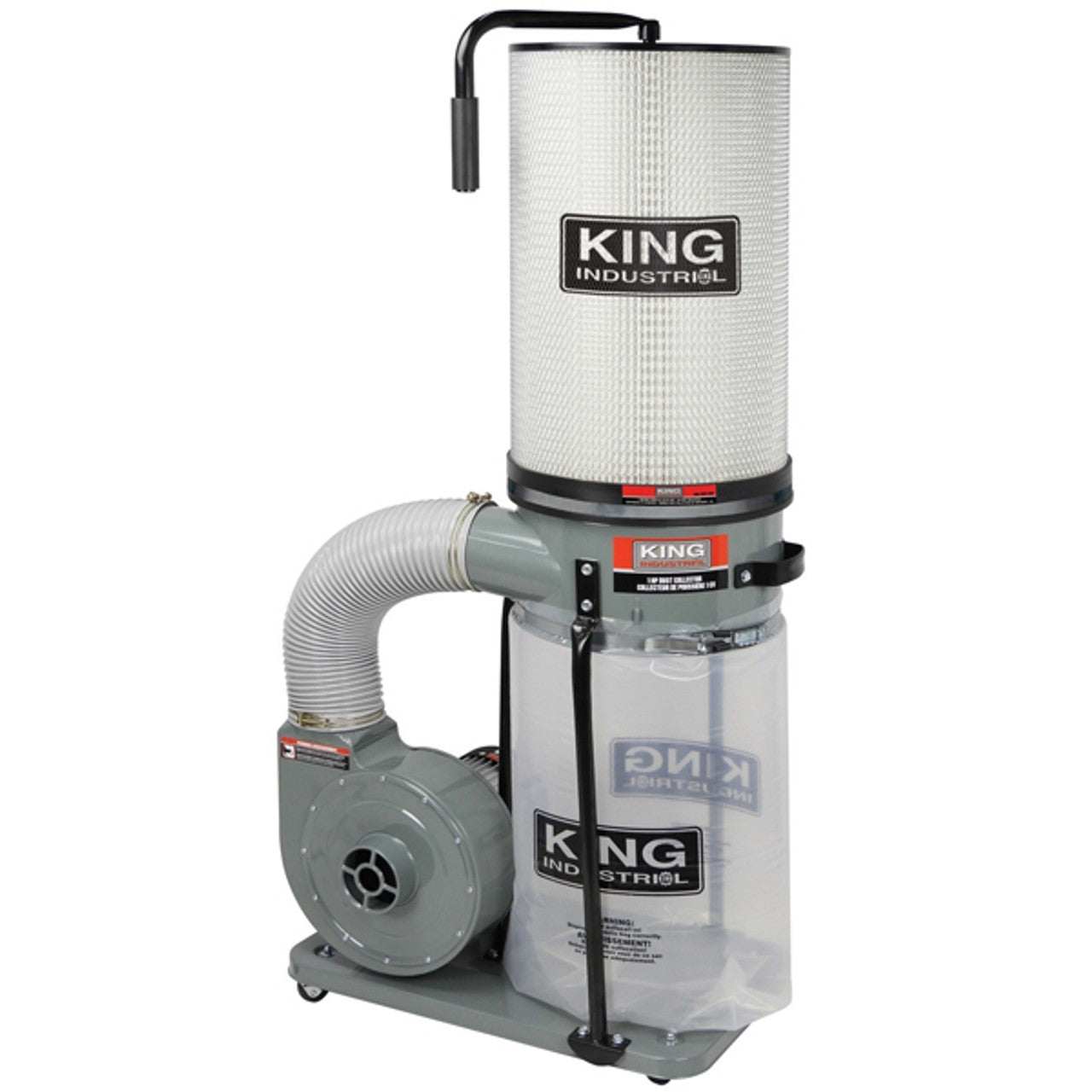 King Canada KING-KC-2405C/KDCF-2400 1 HP Dust Collector With Canister