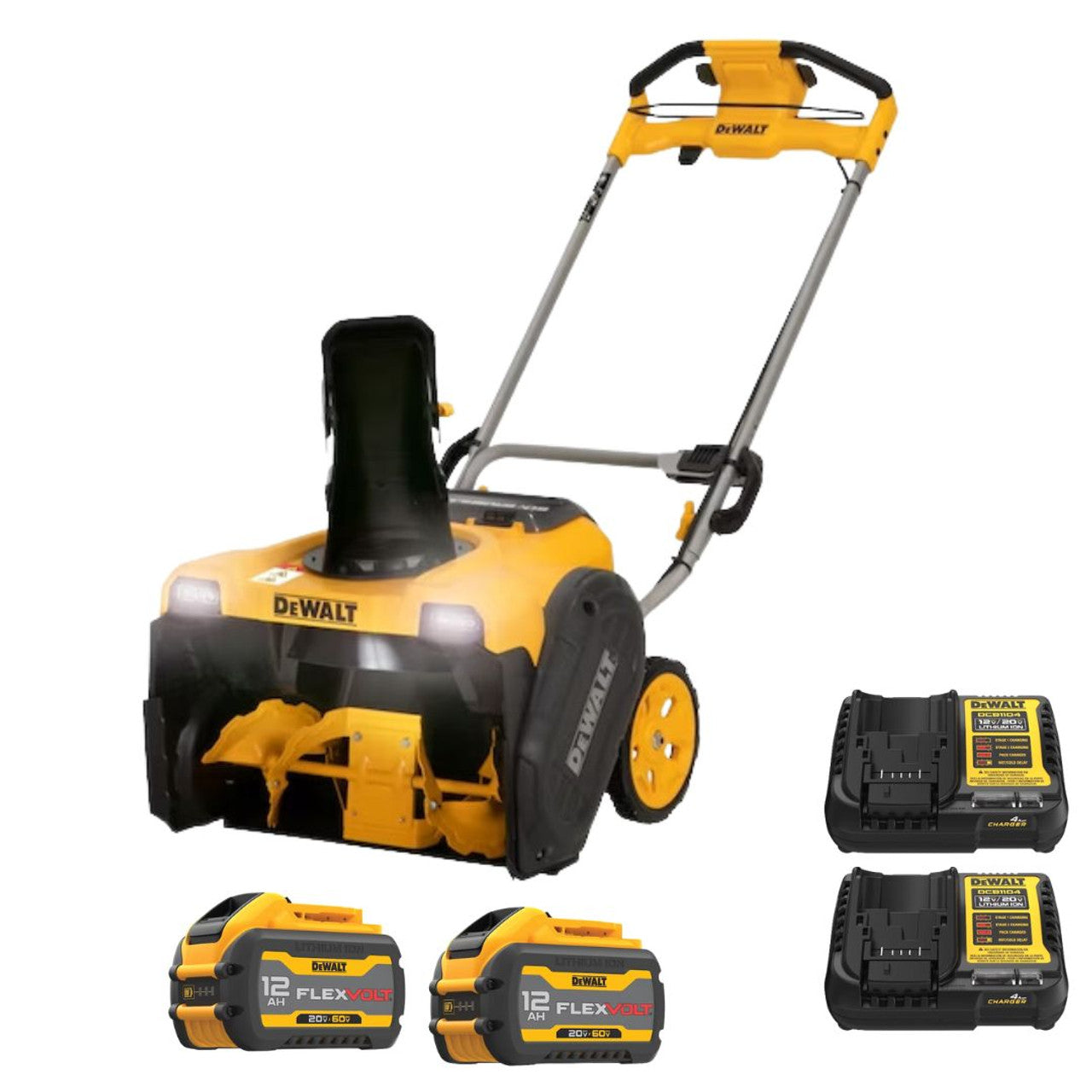DEWALT DEW-DCSNP2142Y2-CA 60V Snow Blower - Single Stage 2x 12.0Ah Kit